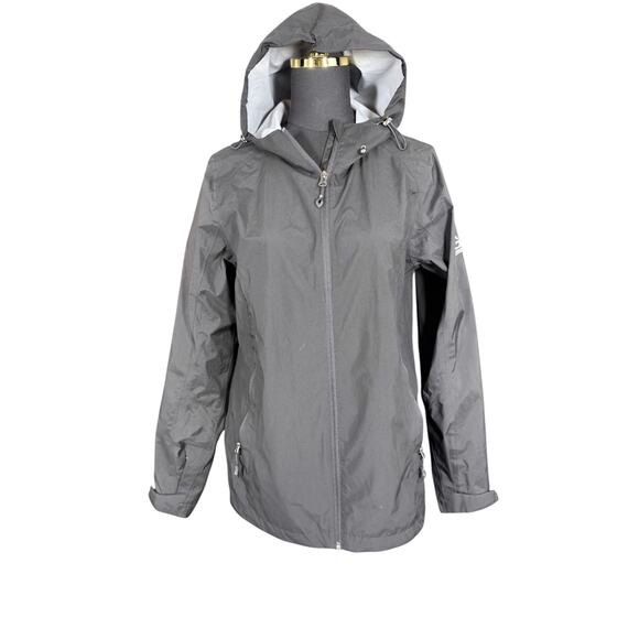 GERRY G Jackets & Blazers - GERRY G Hooded Windbreaker Jacket Black Gray Size M Unisex